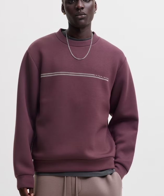 Jcofusion Scuba Sweat Crew Neck Sn - Fudge