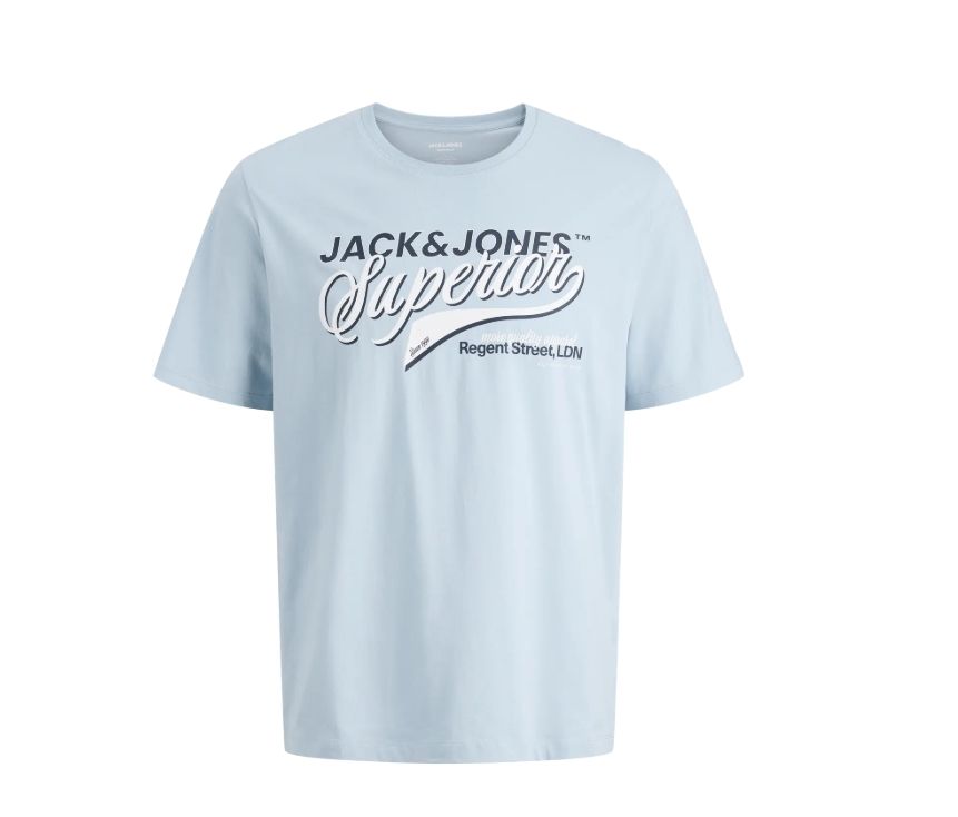 Jjelogo Tee Ss O-Neck 2 Col SS26 Sn - Celestial Blue