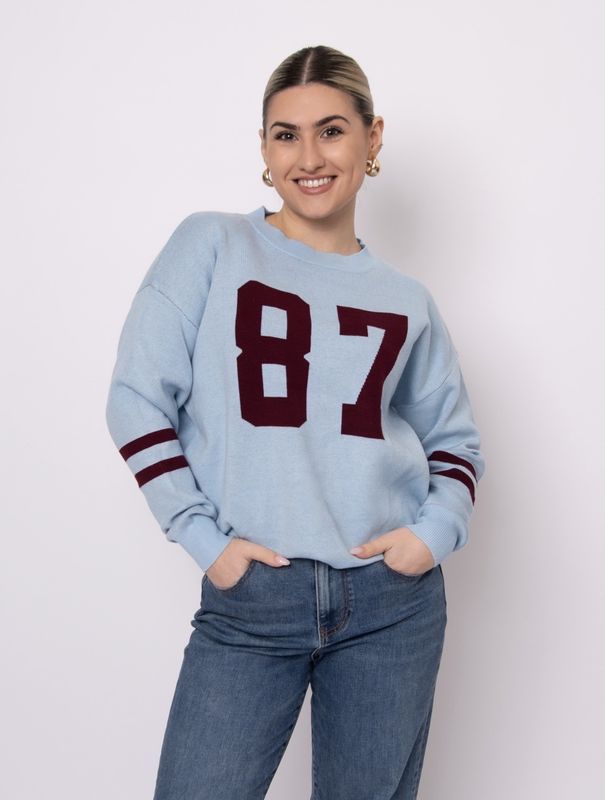 NETTA LONG SLEEVE CREW NECK PULL-OVER-CBC684 CLEAR SKY