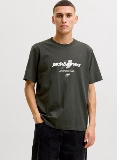 Jcoclub Graphic Front Print Tee Ss Cn - Peat