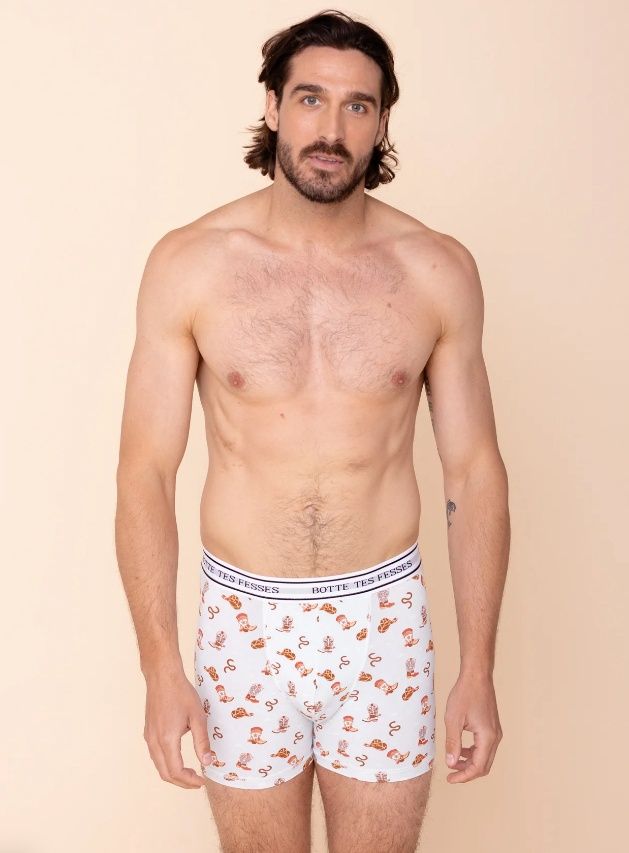 Boxer homme long - Botte tes fesses