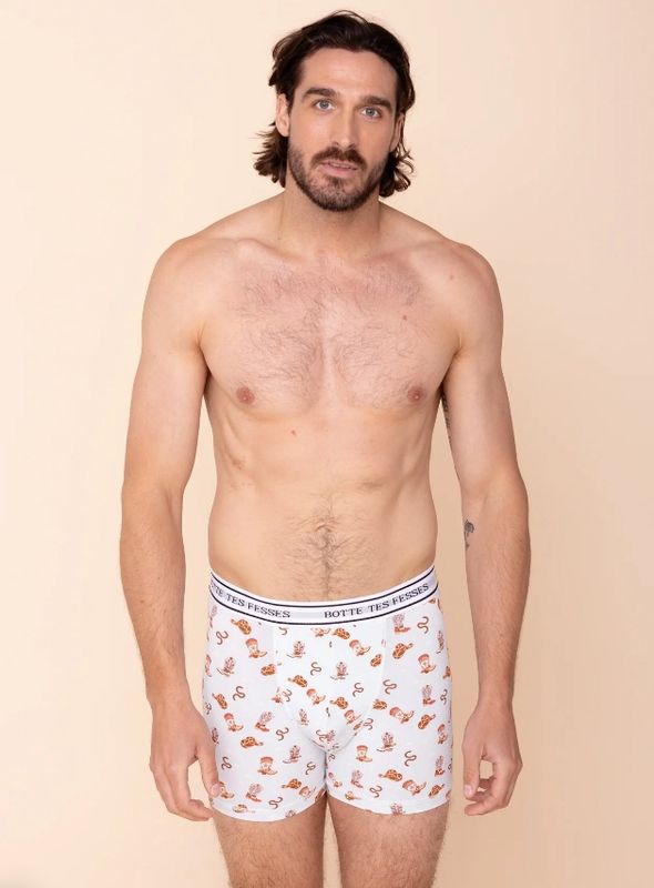 Boxer homme long - Botte tes fesses