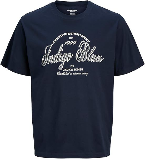 Jjedenver Graphic Tee Ss O-Neck Sn - Navy Blazer
