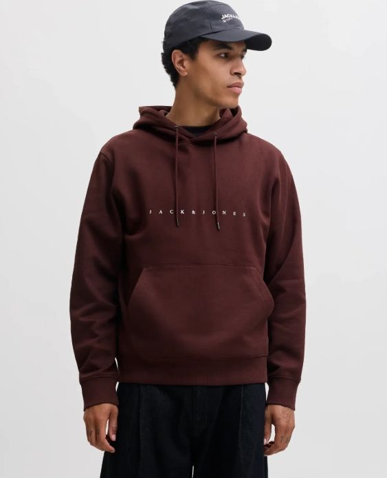 Jjestar Jj Sweat Hood Noos - Bitter Chocolate