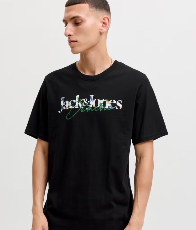 Jjtom Tee Ss Crew Neck Sn - Black