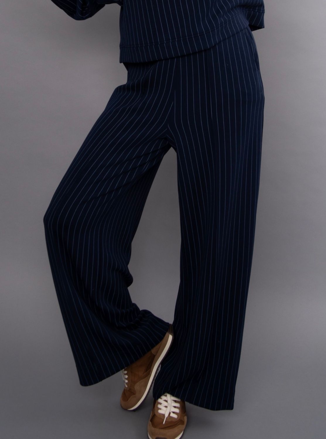 Pheobe Striped Soft Knit - Navy