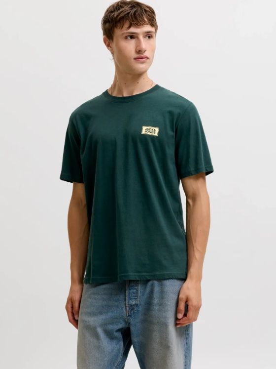 Jjrush Tee Ss Crew Neck Sn - Scarab