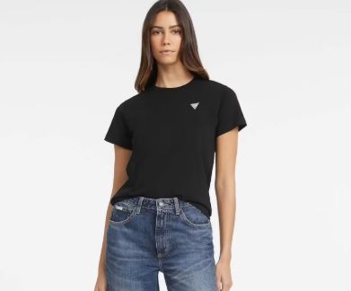 Gj Ss Cn Reg Mini Triangle Tee - Jet Black