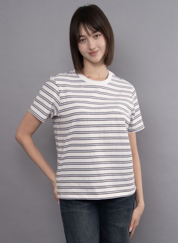 Regina Short Slv Top - Ecru
