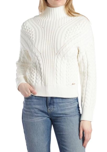 Ls Mn Jessie Swtr - Cream White