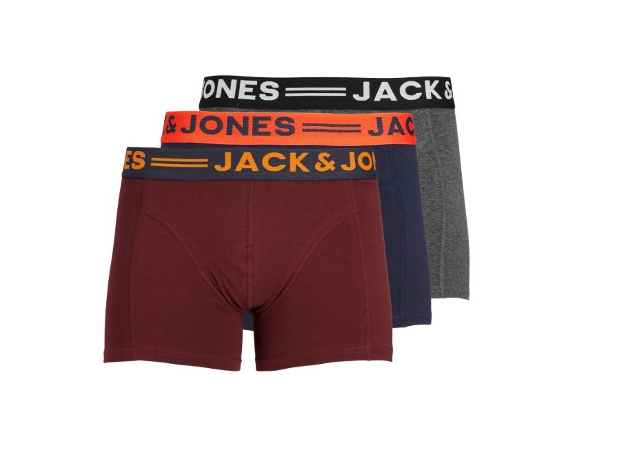 Jaclichfield Trunks 3 Pack Noos - Burgundy