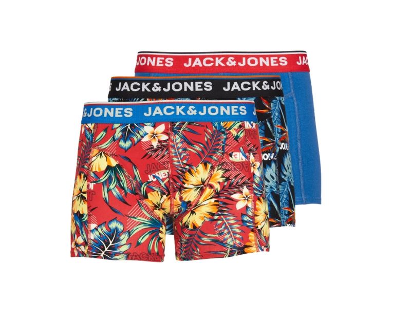 Jacazores Trunks 3 Pack Noos - Black/Pompain