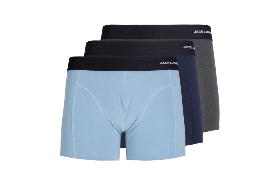 Jwhphilip Bamboo Trunks 3 Pack - Asphalt/Glacier