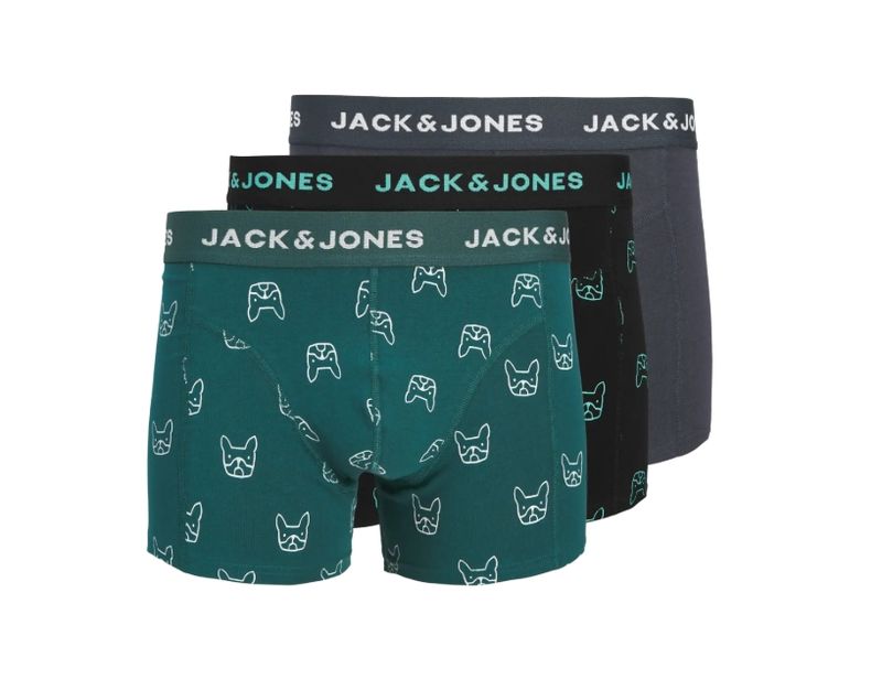 Jacdenim Dog Trunks 3 Pack Noos - Dark Navy