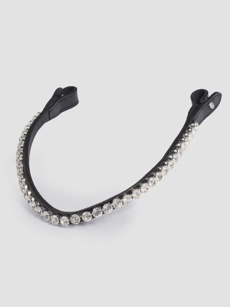 PS of Sweden Front Bridle Big Crystal Black Leather Full