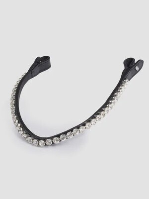 PS of Sweden Browband Big Crystal Black Leather Full