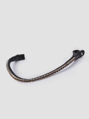 PS of Sweden Front Strap Sleek Coffee Black Leather Full