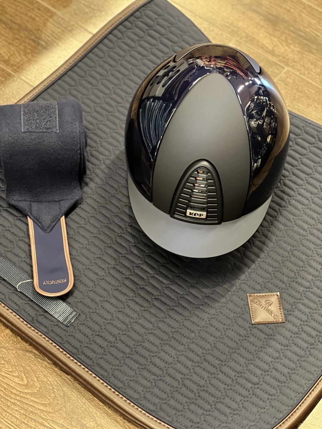 Kep Italia Cromo 2.0 Polish-Metal Blue /Textile Blue Frame; Grill; Button &amp; Flap /Cromo Sub-Grill L (59-62)