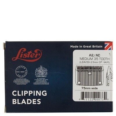 Lister A2/AC Medium blade 2.5mm