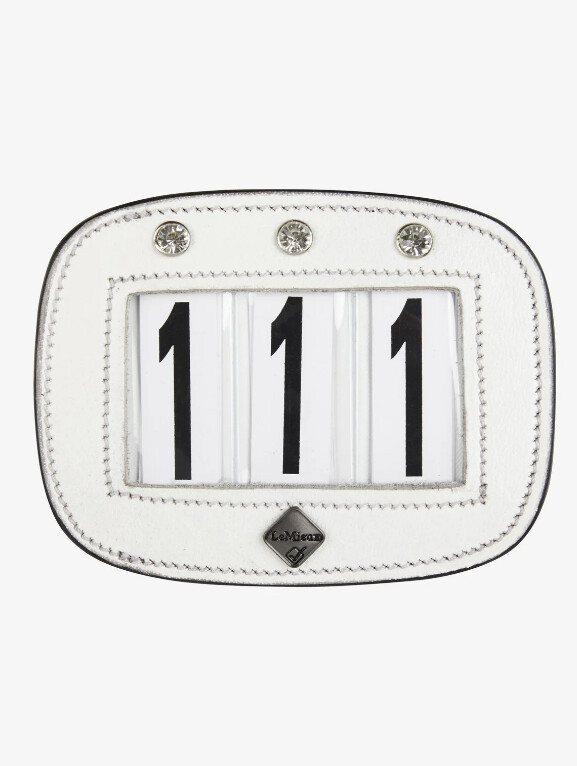 LeMieux Saddle Number Holder with Diamond White