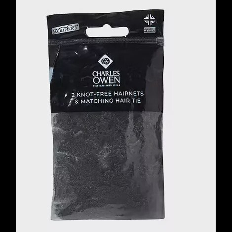 Charles Owen Haarnetze 2er Pack, Color: Black