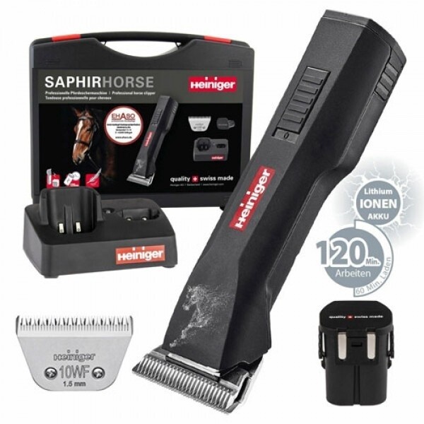 Heiniger Wireless Shaver Saphir Horse with 2 Batteries