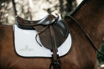 Kentucky Saddle pad leather fishbone