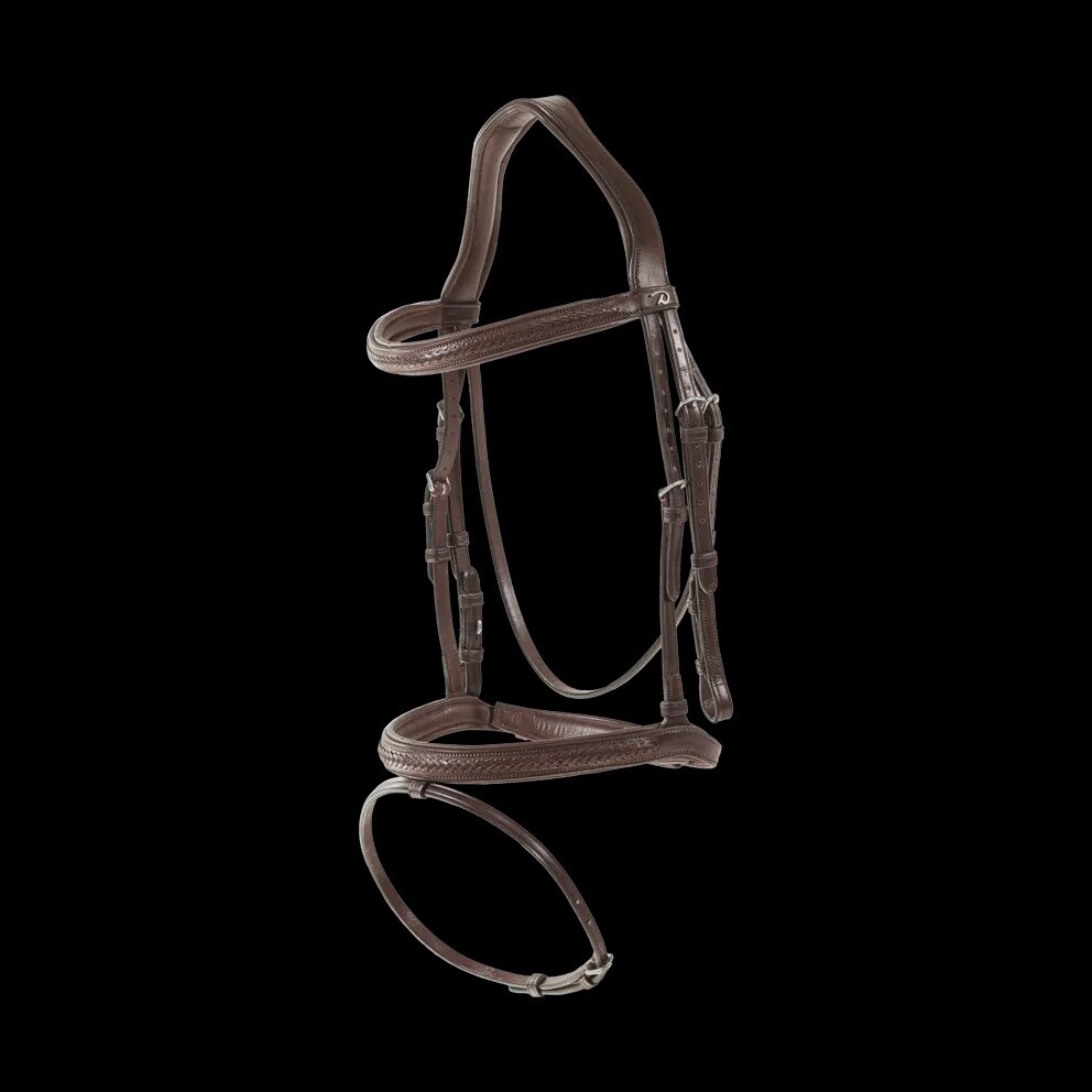 Dy&#39;on Plaited Flash Noseband Bridle, Color: Brown, Size: Full