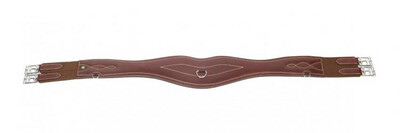 LJ Leathers Girth Leather Anatomically Shaped
