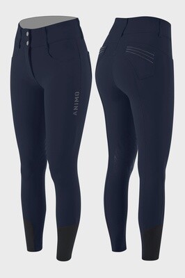 Neffa Full Grip Dames rijbroek, Color: Navy, Size: XS