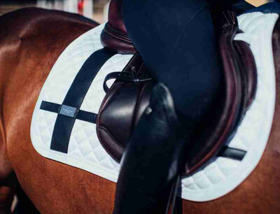 Equestrian Stockholm Saddle Pad No Boundaries White