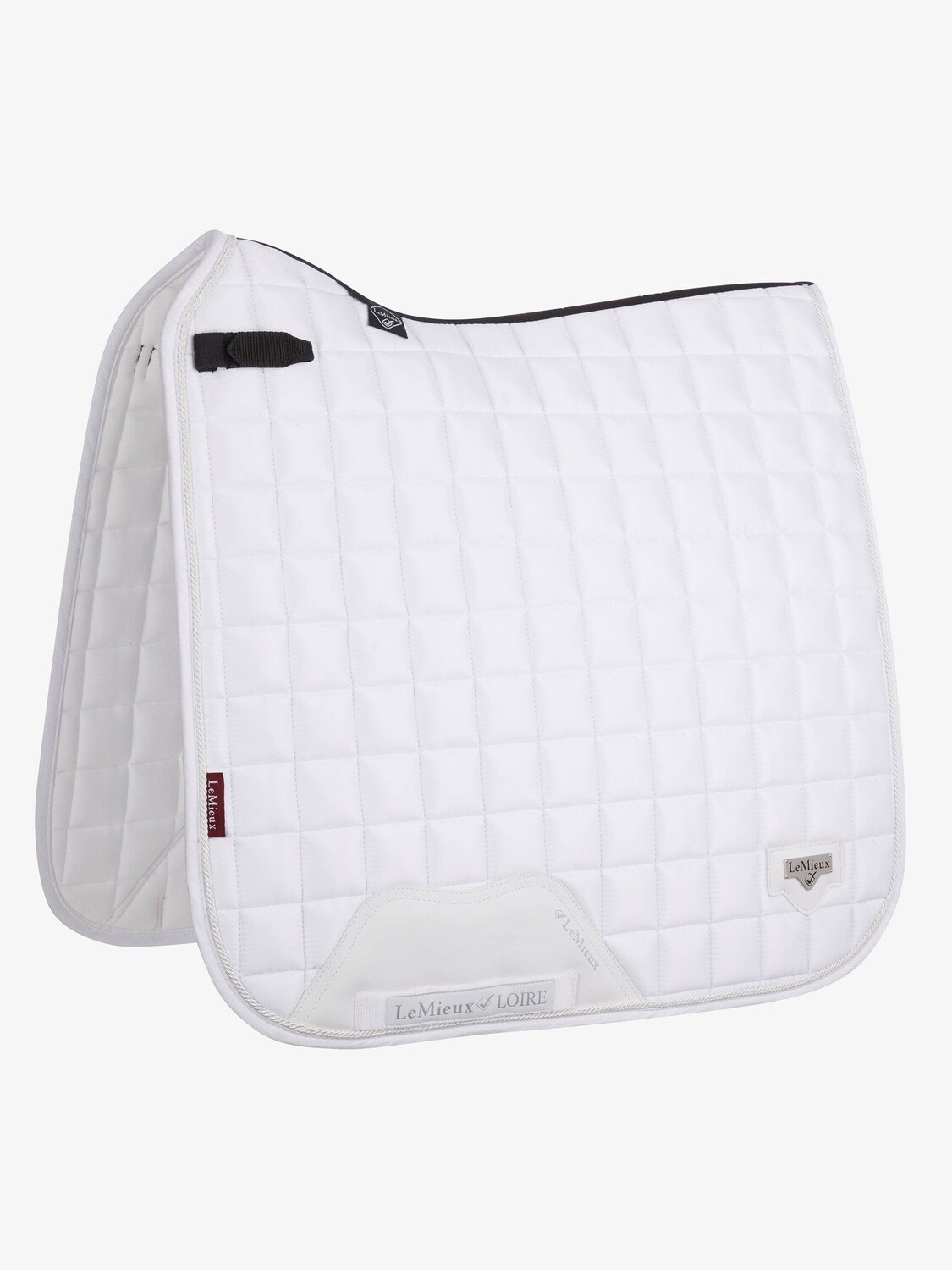 LeMieux Saddle Pad Loire Classic Dressage Square, Color: White, Size: Dressage - Full