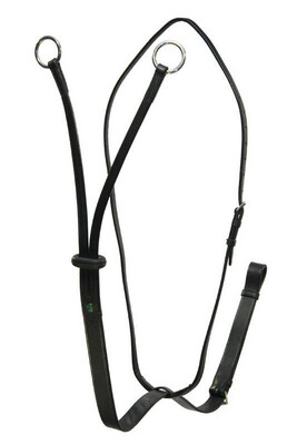 LJ Leathers Martingale; Chrome Buckles