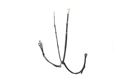 LJ Leathers hunting martingale with short elastic