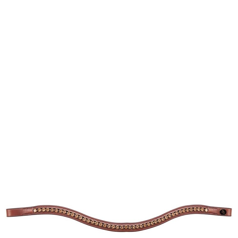 BR Headpiece Andes, Color: Tobacco/Goud, Size: Full