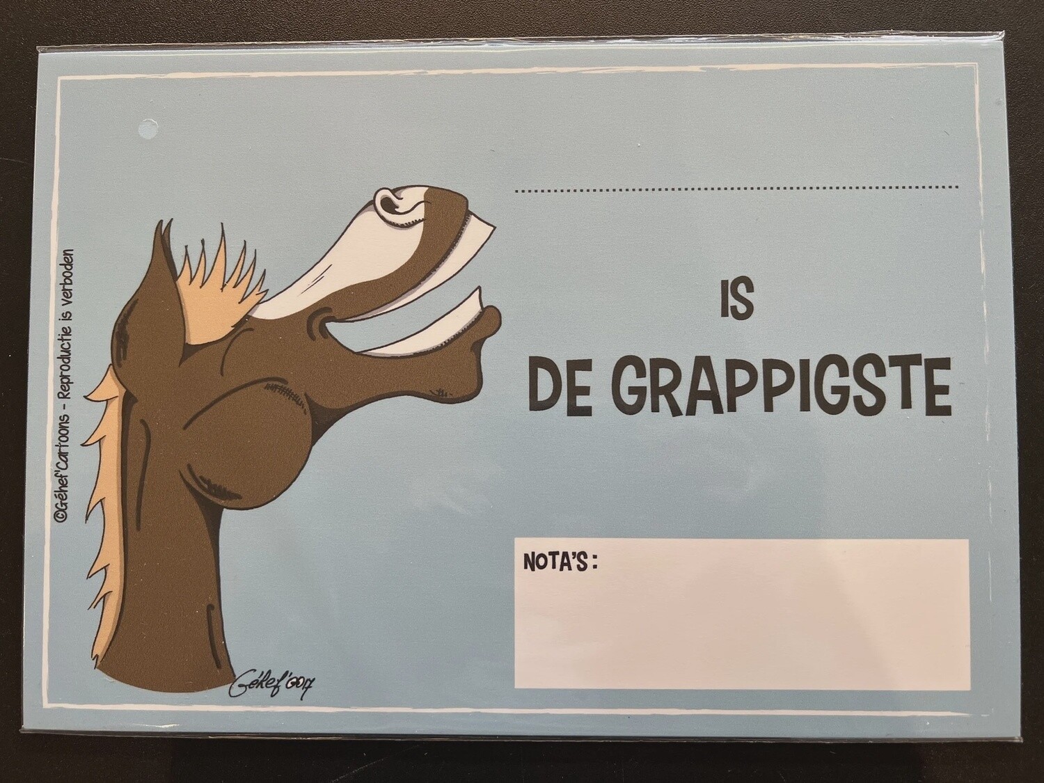 FR8MAN Humorous Nameplates EN ... Is, Detail: De Grappigste, Size: 22 cm x 31 cm