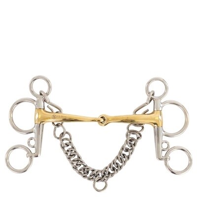 BR Single Broken Baby Pelham Bit Soft Contact - 14mm