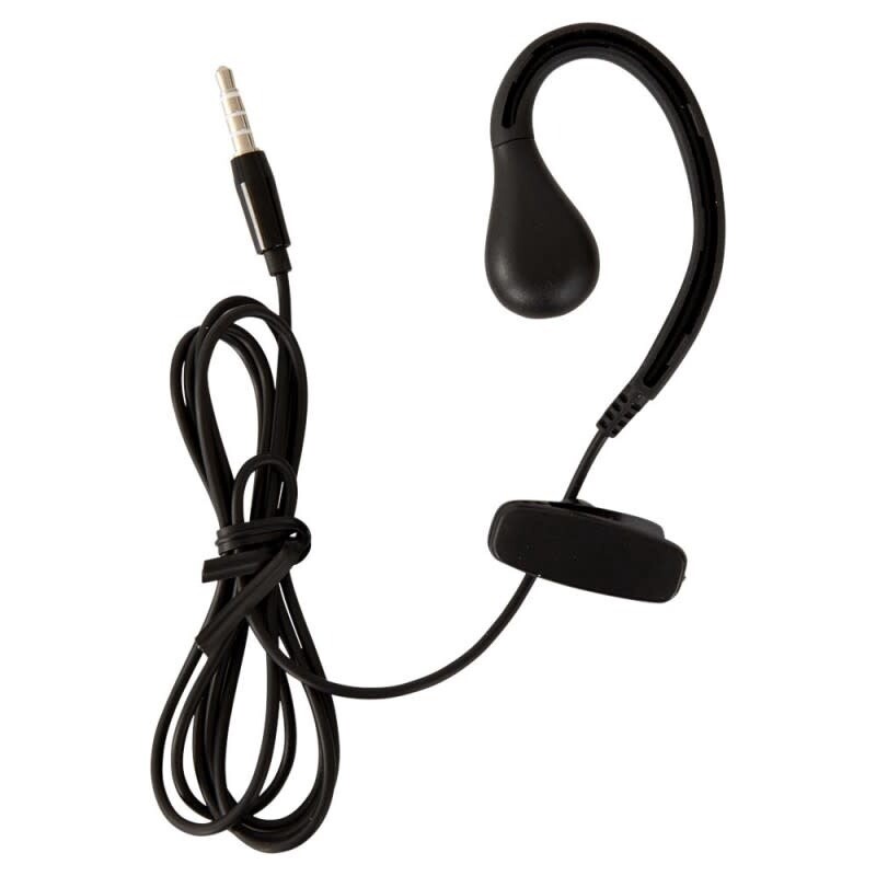 Flexible earbud with tip, Color: Black