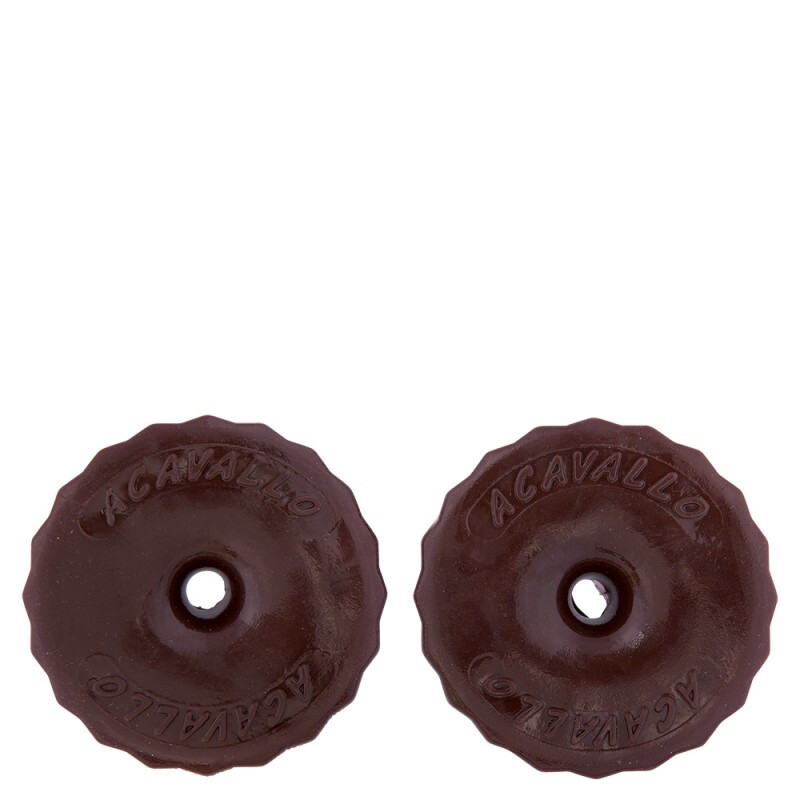 Acavallo Gel Bit Rings, Color: Brown