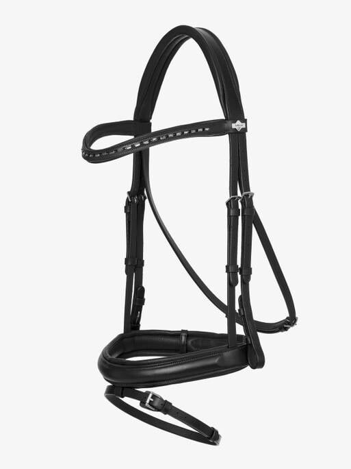LeMieux Arika Dressage Bridle, Color: Black/Silver, Size: Full