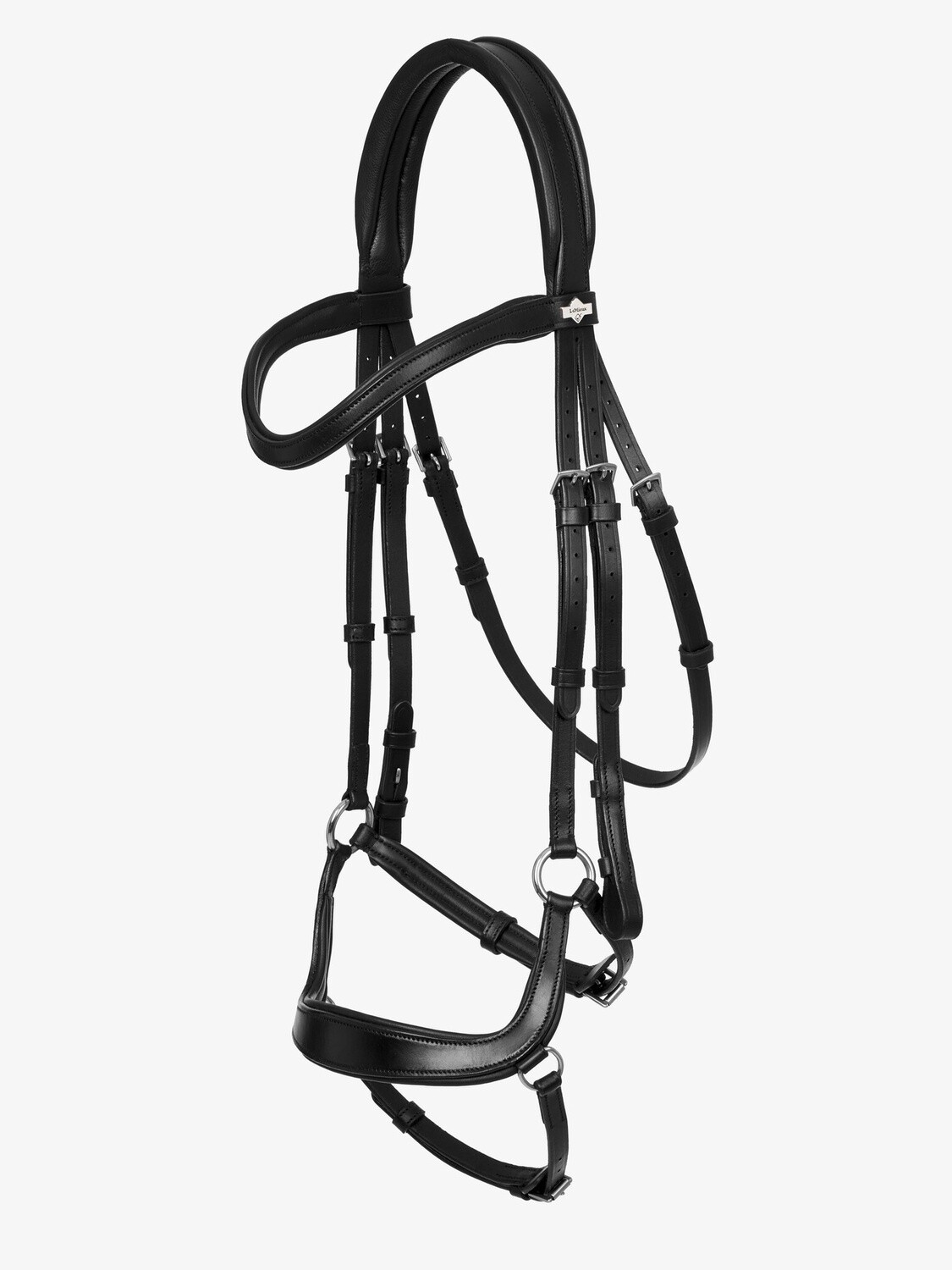 LeMieux Arika Drop Bridle, Color: Black/Silver, Size: Full