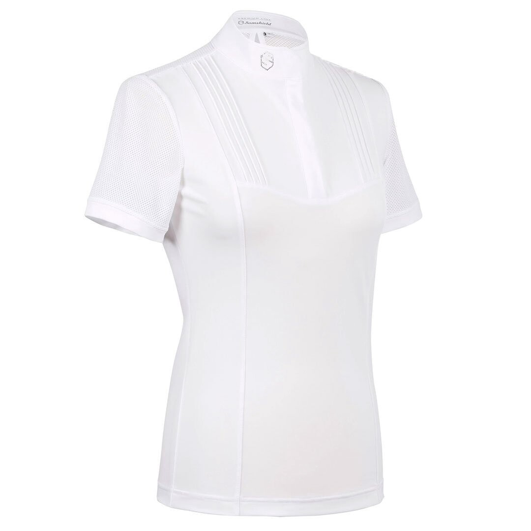 Samshield Women Shirt Sixtine Short Sleeves, Color: White, Size: XL