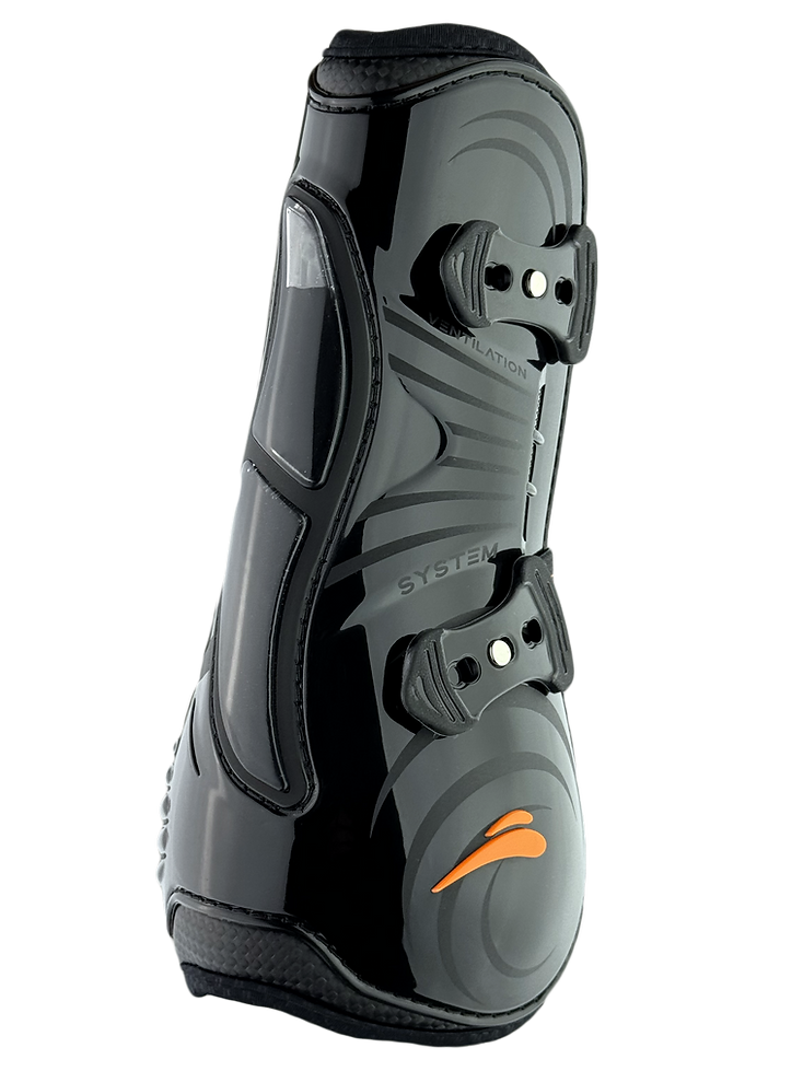 eQuick eAirshock Tendon Protectors Legend, Color: Black, Size: L