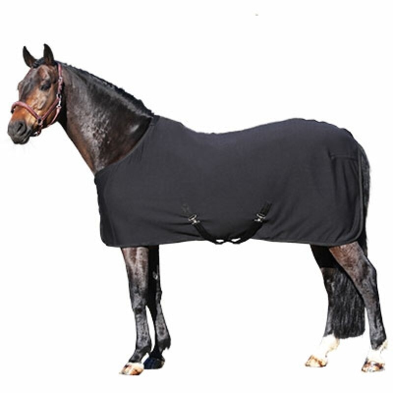 Euroriding Fleece Pferdedecke Super Saugfähig Schwarz