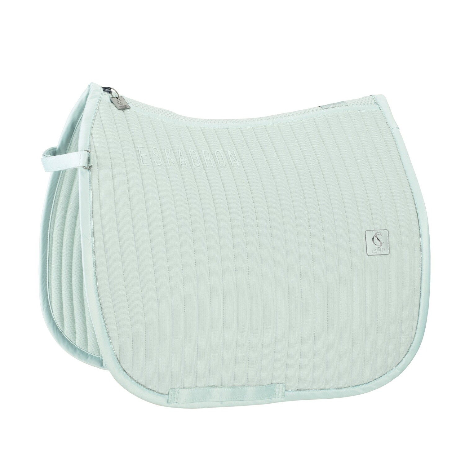 Eskadron Saddle Pad Cord Emblem Classic Sports 24, Color: Powder Green, Size: Dressage Full