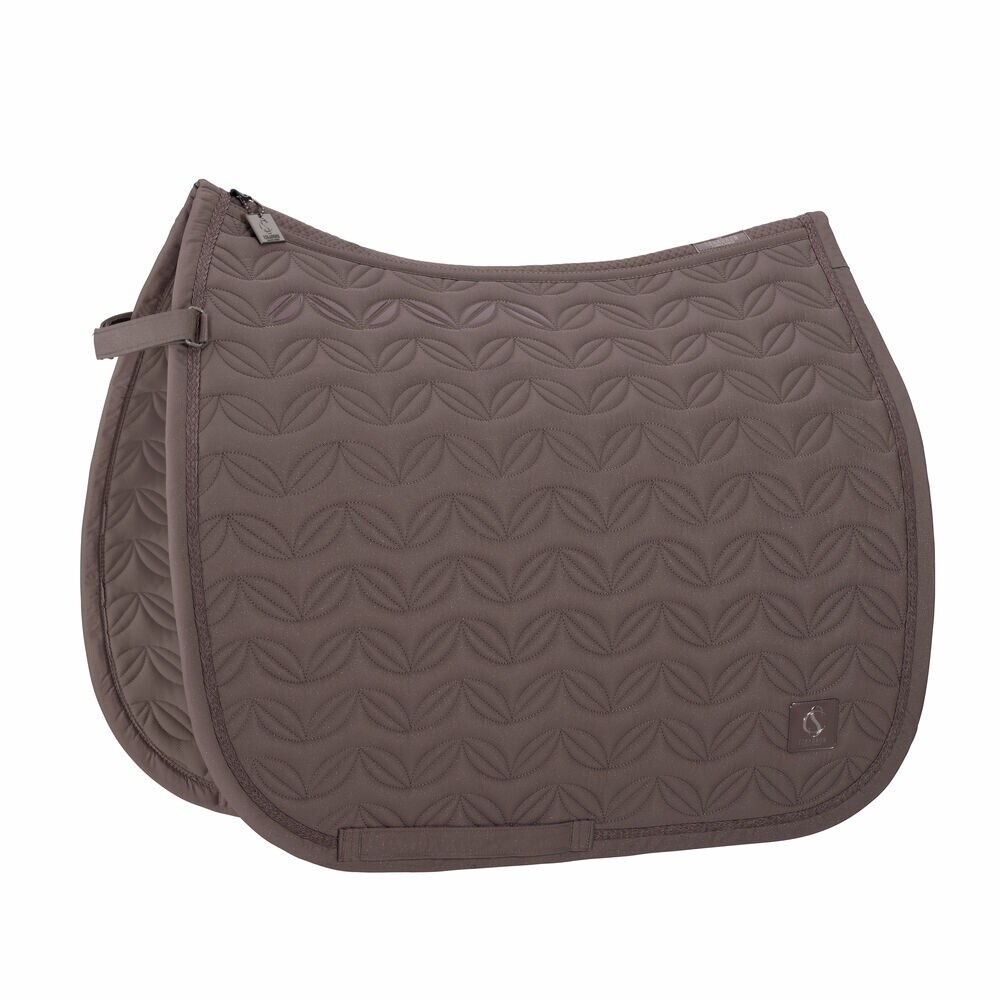 Eskadron Saddle Pad Sparkle Floral Classic Sports 24, Color: Deep Taupe, Size: Dressage Full