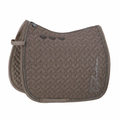 Schabracke Baumwolle Glitter Kristall Classic Sports 24, Color: Deep Taupe, Maat: Dressage