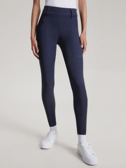 Tommy Hilfiger Equestrian Hudson Hybrid Knee Grip Riding Pants Desert Sky, Color: Blauw, Size: S