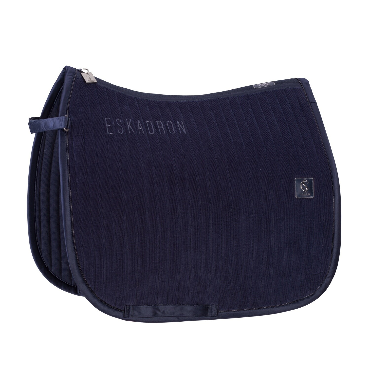 Eskadron Saddle Pad Cord Emblem Classic Sports 24, Color: Navy, Size: Dressage