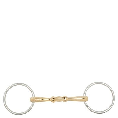BR Double Broken Water Snaffle Soft Contact - 14mm